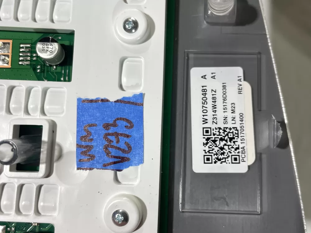 Whirlpool W10433090 W10750481 W10814583 Washer Control Panel AZ154143 | Wmv273