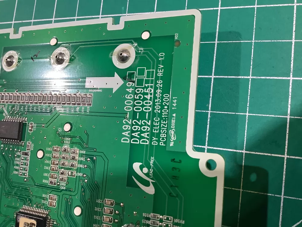 Samsung DA92 00649A Refrigerator Control Board Dispenser AZ146587 | NR2452
