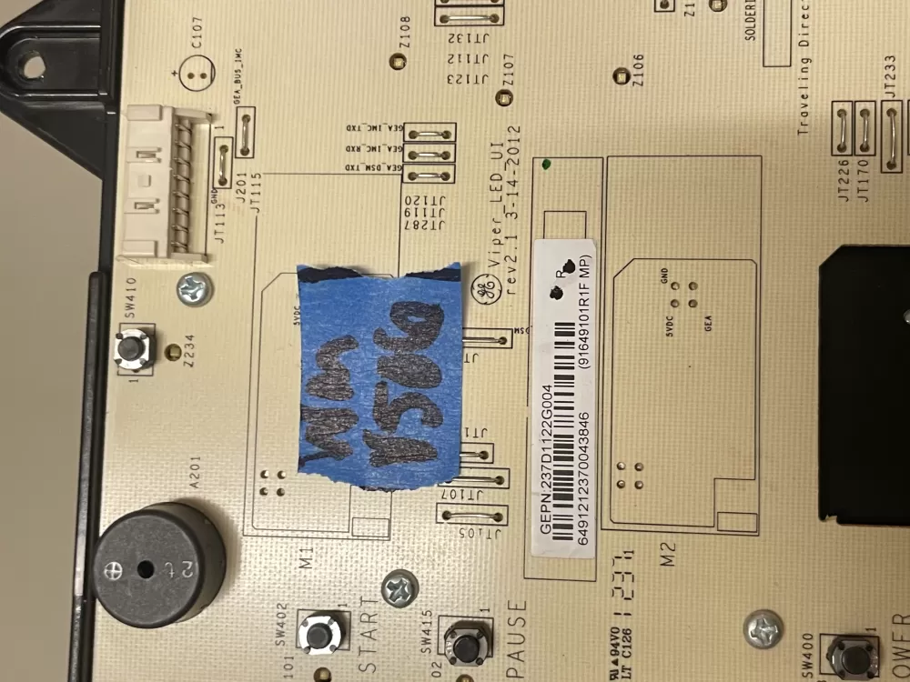 Whirlpool 4619 702 1093 1-02 Washer Control Board Panel AZ55302 | Wmv506