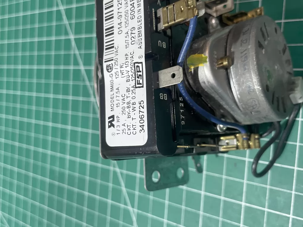 Whirlpool Maytag Amana AP6008573 3406725 WP3406725 Dryer Timer AZ195534 | Wm537