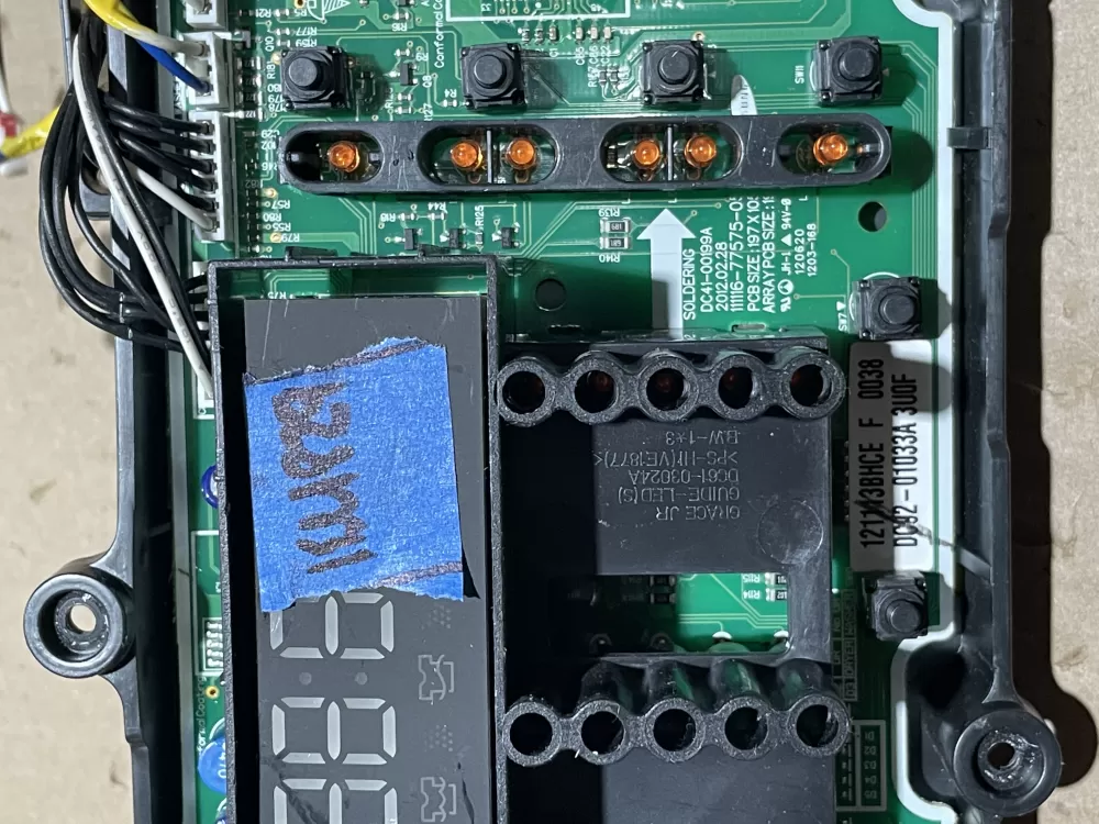 Samsung DC92 01033A Washer Control Board AZ72498 | KM829