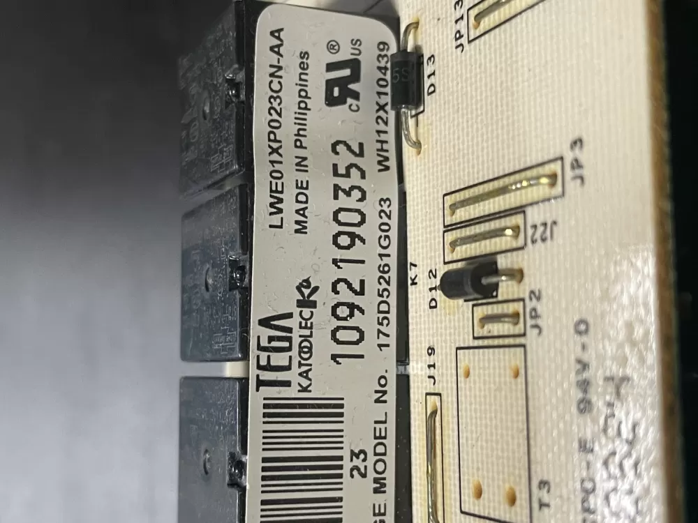 GE 175D5261G023 EBX1129P004 WH12X10439 Washer Control Board AZ6408 | WM1418