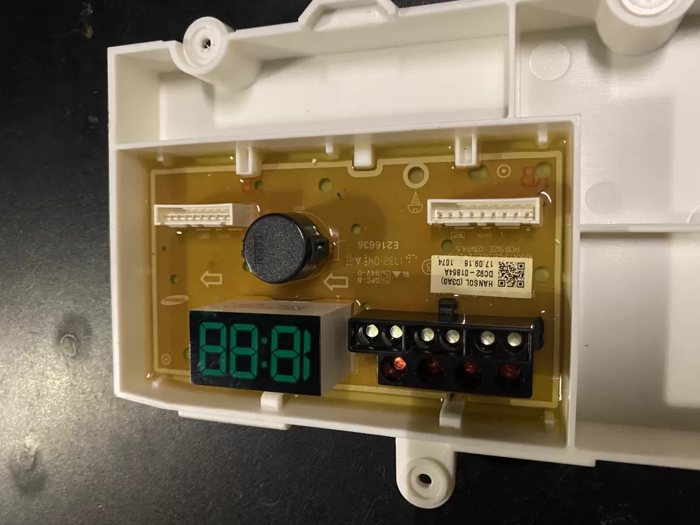 Samsung DC92-01864A Washer Control Board Display