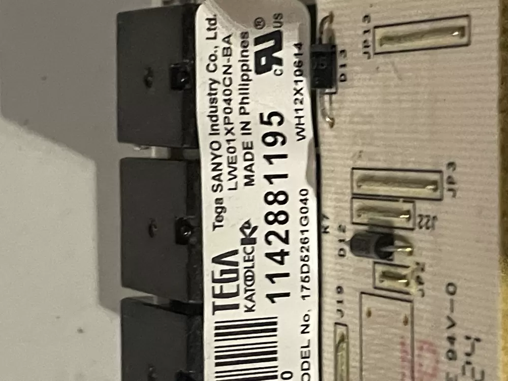 GE 175D5261G040 EBX1129P004 WH12X10614 Washer Control Board AZ32143 | Wm106