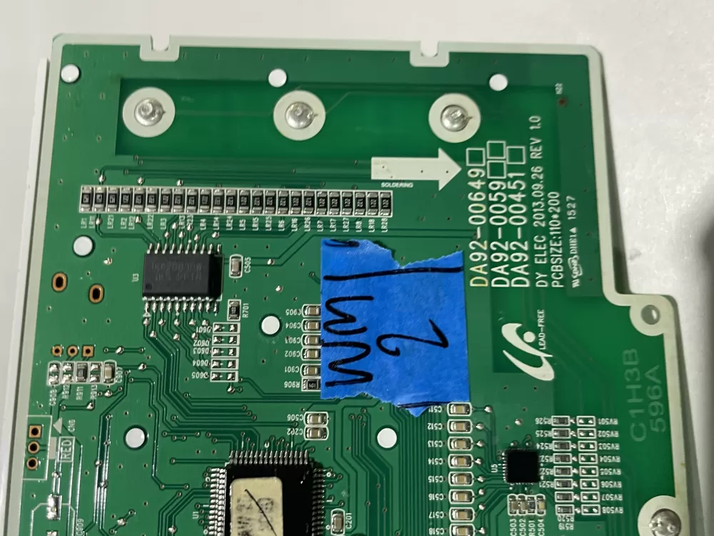 Samsung DA92 00649A Refrigerator Control Board Dispenser AZ157192 | Wm2