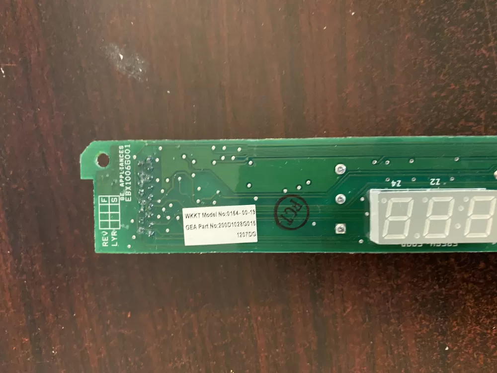 GE 200D1028G015 Refrigerator Display Control Board