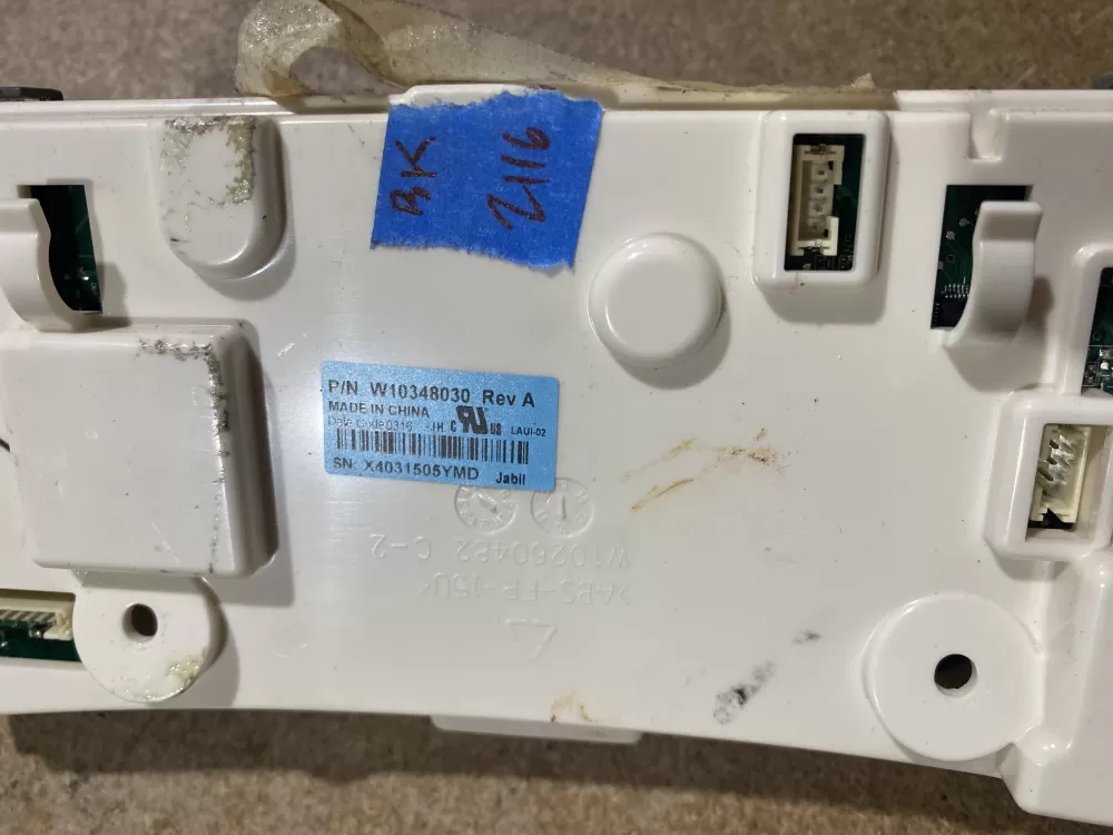 Whirlpool W10444952 W10348030 Dryer Control Board AZ66166 | BK2116