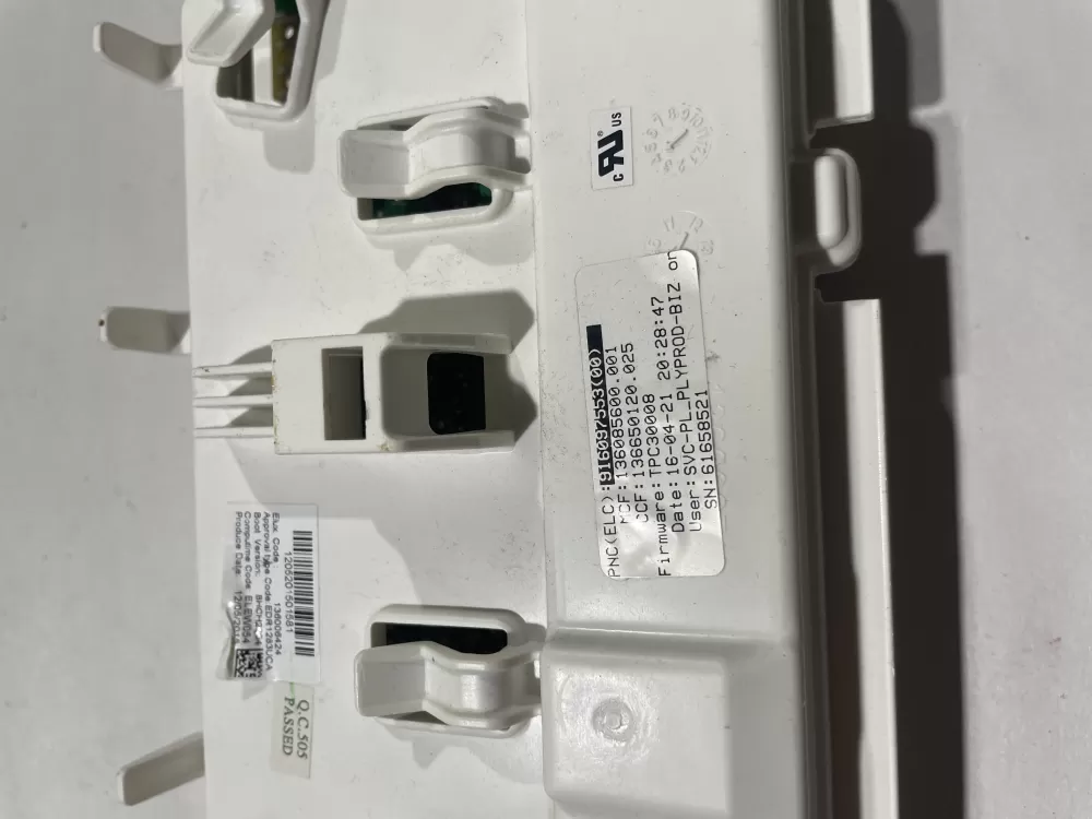 136006318 Electrolux Dryer Control Board AZ123453 | KMV652