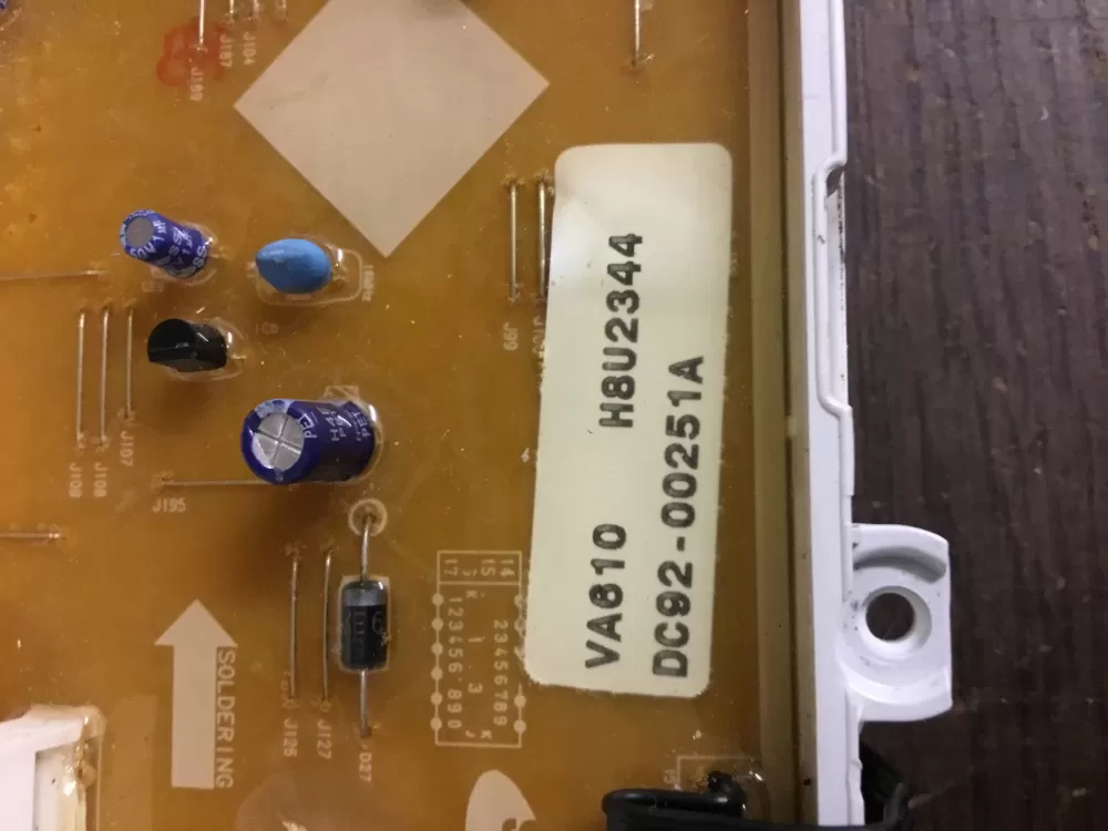 GE Samsung DC92-00251A Dryer Control Board AZ33613 | NRV368