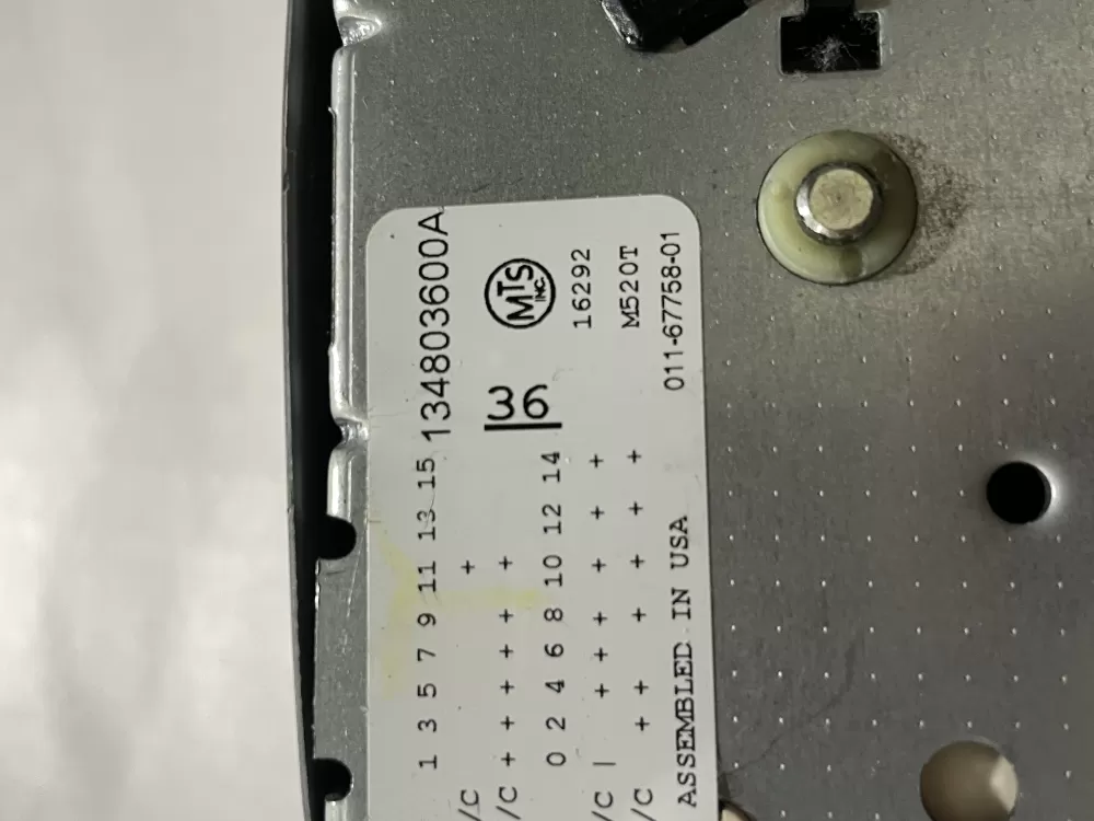 Frigidaire 134803600A Washer Timer AZ197842 | Wm2757