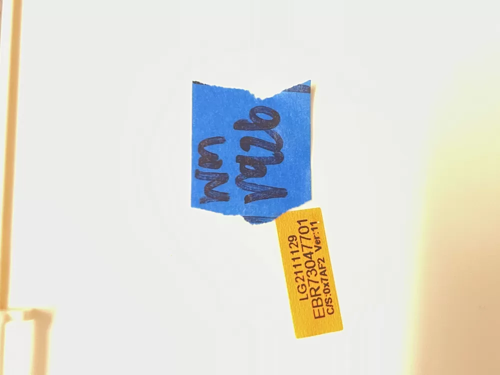 LG EBR73047701 Washer Control Board UI Display Assembly AZ209277 | Wmv926