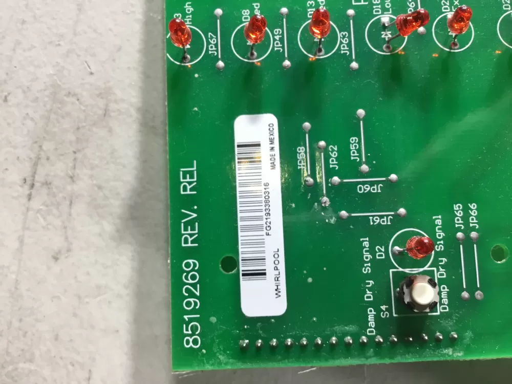 Whirlpool Kenmore WP8529879 8519269 Dryer Control Board AZ46337 | NR273