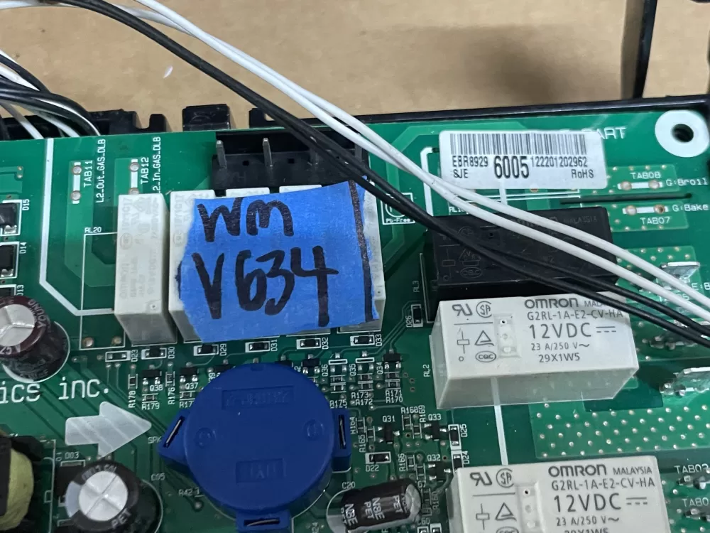LG EBR89296005 Range Oven Control Board AZ98862 | Wmv634