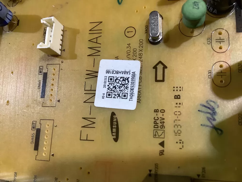 Samsung DE92-03960A Range Oven Control Board Relay AZ146796 | NR2458