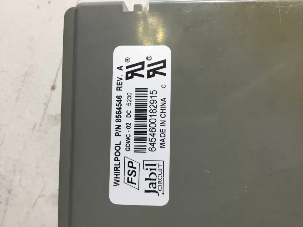 Whirlpool WP8564547 Dishwasher Control Board AZ38016 | NR13