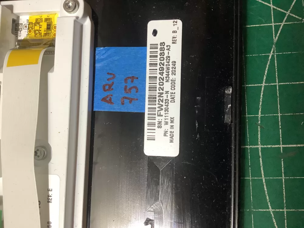 Washer Control Board Touchpad Panel User Interface W11130429 AZ196098 | ARV757