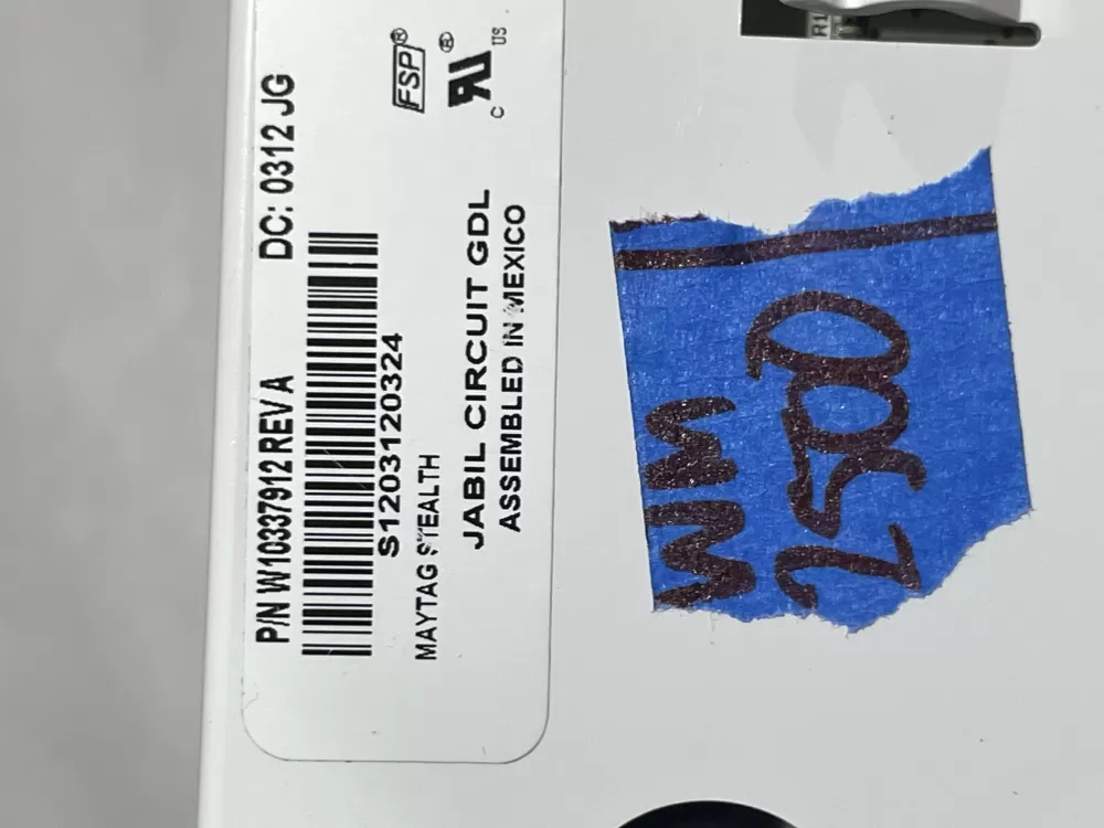 Maytag W10337912 WPW10337912 Refrigerator Control Board Panel AZ153320 | Wm2500
