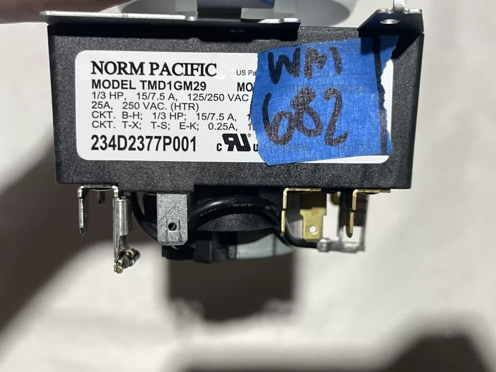 GE AP6027534 WE04X24551 PS11759041 234D2377P001 Dryer Timer AZ107827 | Wm682