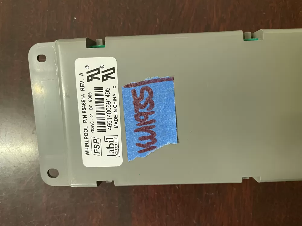 Whirlpool Kenmore 8546514 Dishwasher Control Board W10039780 AZ52607 | KM1935