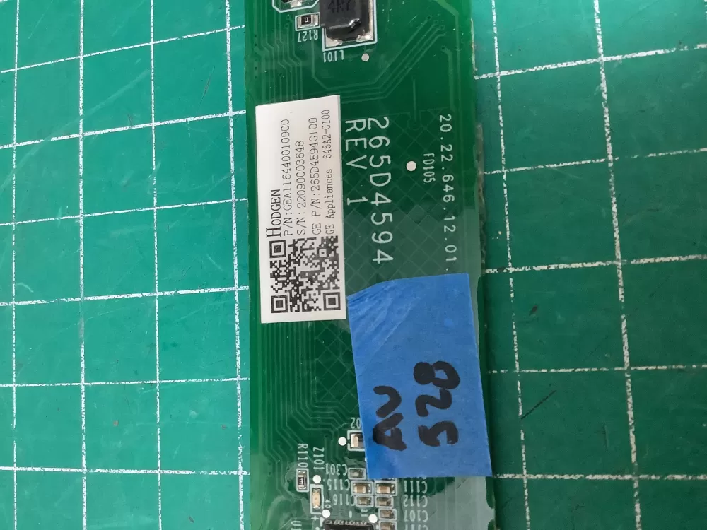 GE 265D4594G100 Dishwasher UI Control Board AZ226194 | ARV528