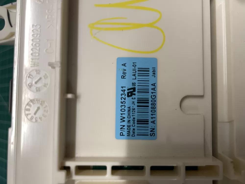 Whirlpool W10352341 Dryer Control Board AZ202780 | Wm2132