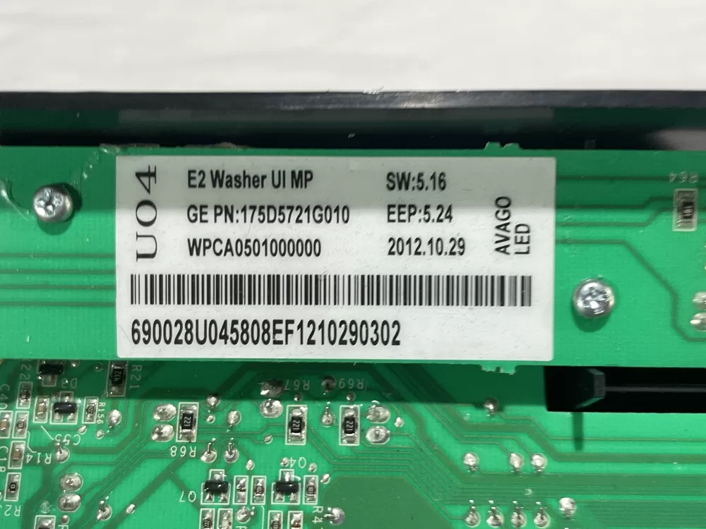 GE Whirlpool 175D5721G010 Washer Control Board AZ154160 | Wmv273