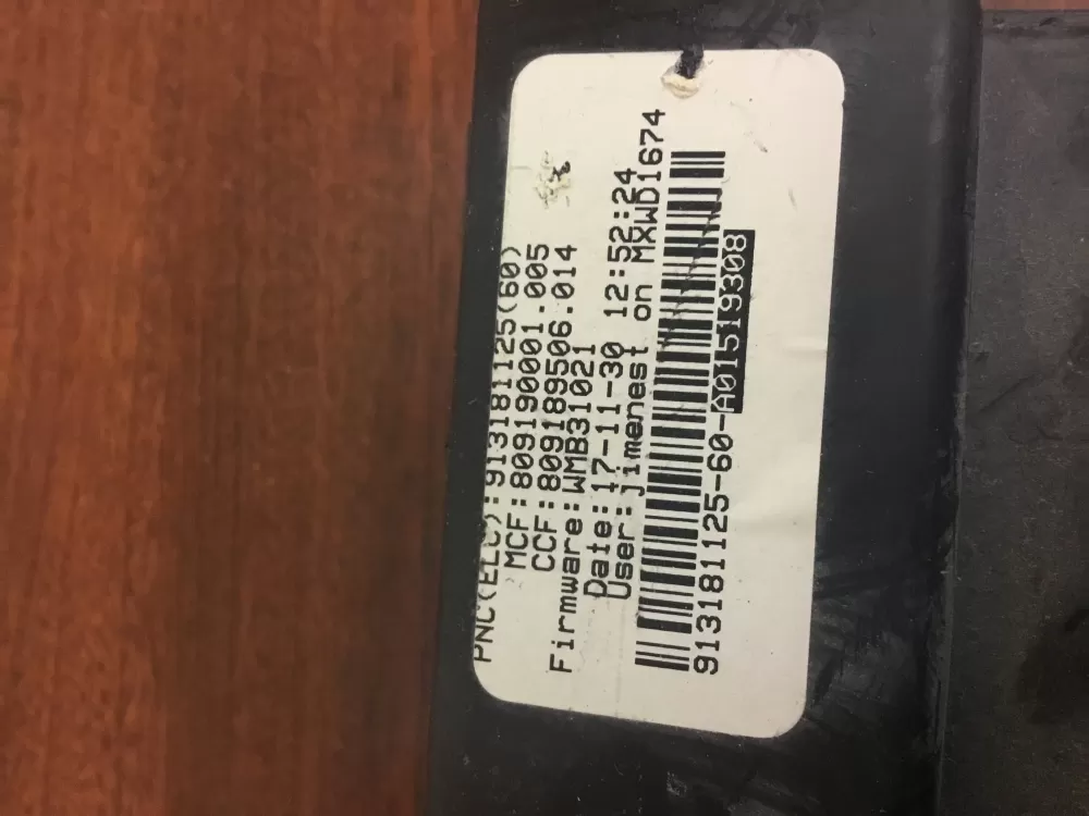 Frigidaire A01519308 Washer Control Board # AZ33789 | NR1687