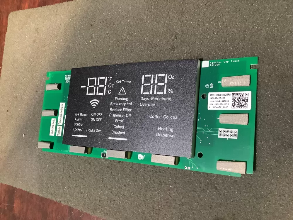 GE 197D8545G003 Refrigerator Control Board Dispenser Display