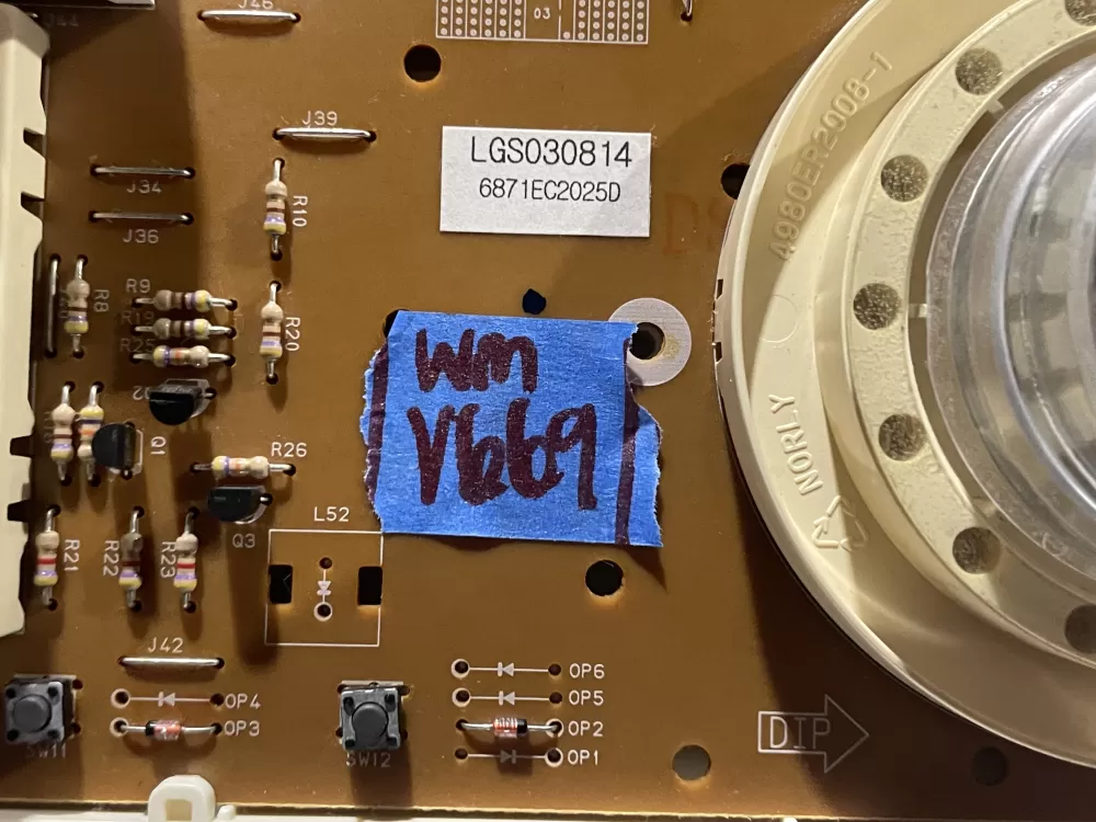 LG 6870EC9093A 0 6871EC2025D Washer Control Board AZ113200 | Wmv669