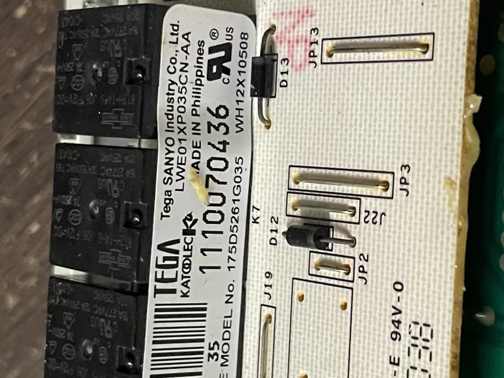 GE 175D5261G035 EBX1129P004 WH12X10508 Washer Control Board AZ46072 | Wm29