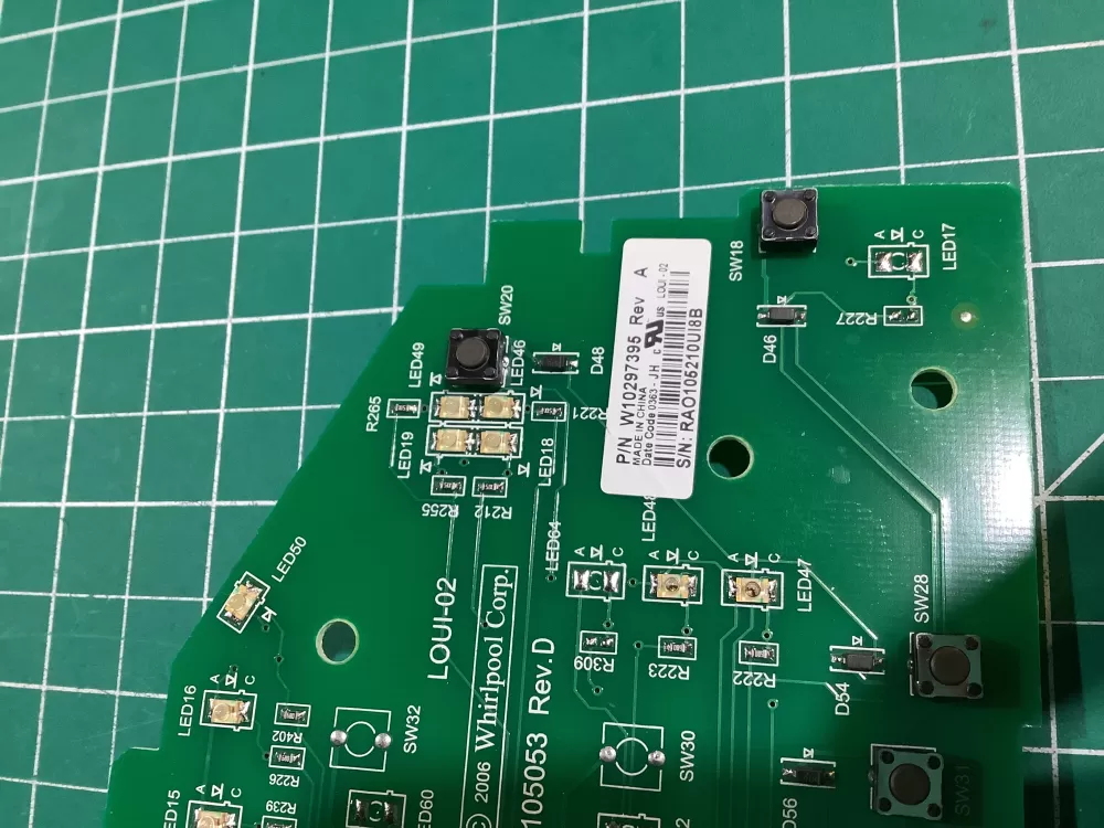 Whirlpool W10297395 Washer Control Board AZ148143 | NR2486