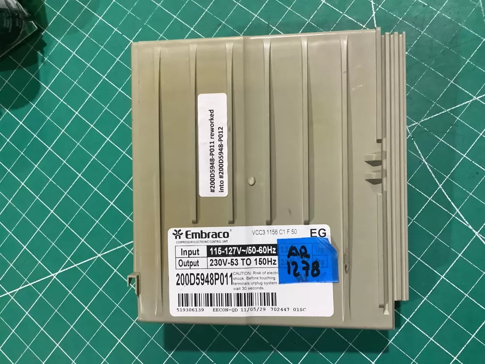 GE 200D5948P011 Refrigerator Display UI Control Board AZ227686 | AR1278