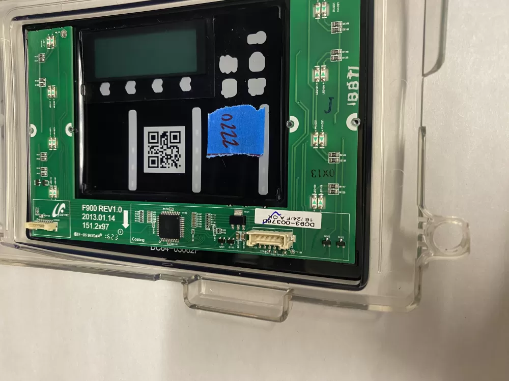 Samsung DC92-01607J DC94-06643A Dryer UI Control Board AZ206960 | BK2220