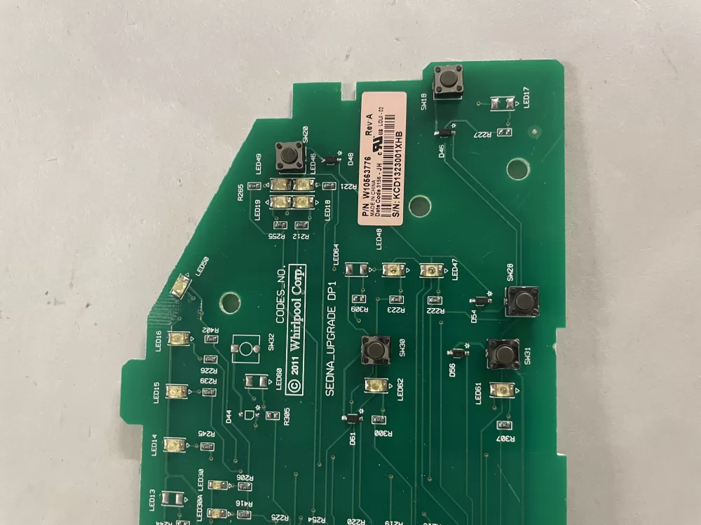 Whirlpool W10563776 Washer Control Board AZ121596 | KM2231