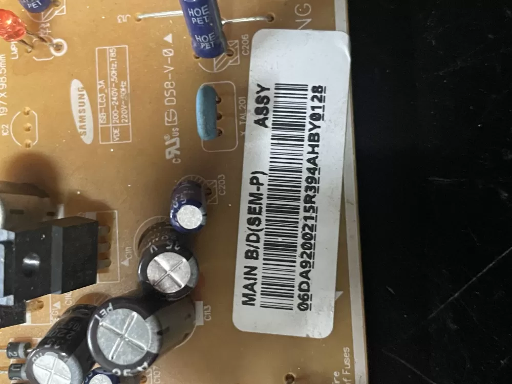 Samsung DA92-00215R Refrigerator Inverter Control Board AZ10601 | 1612