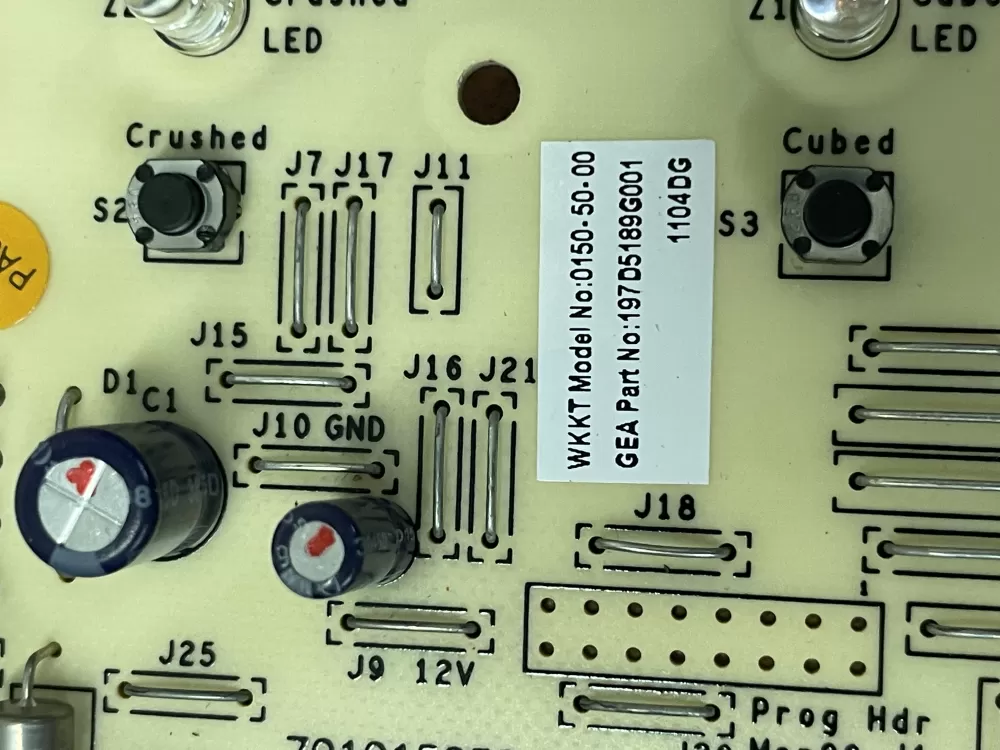 GE 197D5189G001 Refrigerator Control Board AZ52287 | Wm1894
