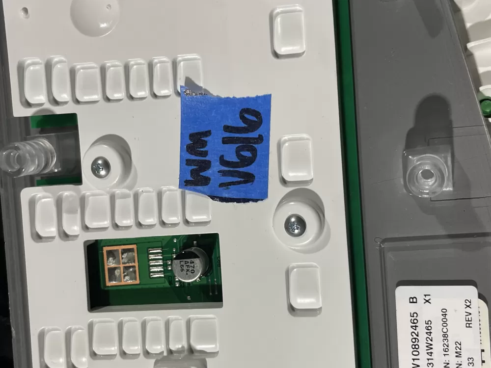 Whirlpool W10892465 W10903219 PS11769555 Washer Control Panel AZ94477 | Wmv616