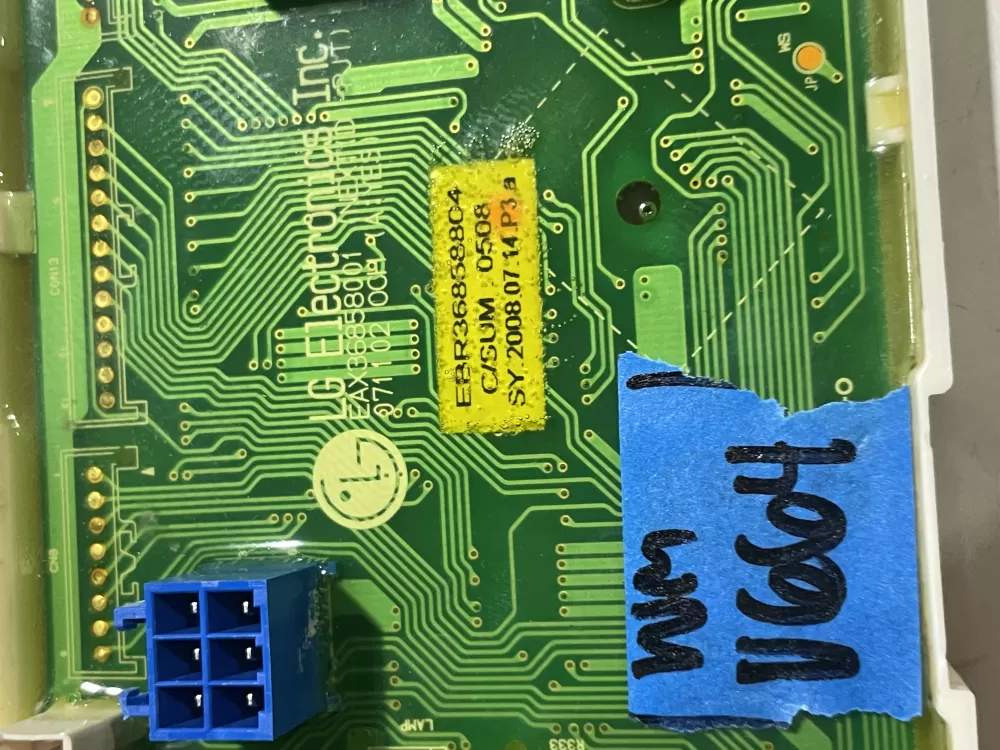 LG EBR36858804 Dryer Control Board AZ185922 | Wmv664