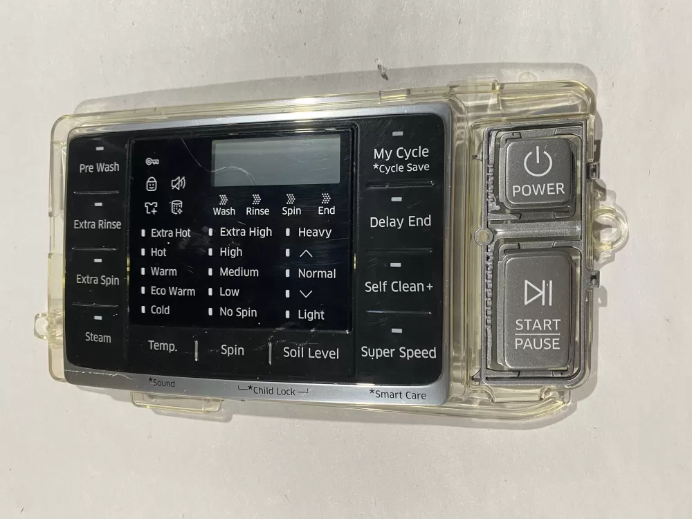 Samsung DC93-00376D  DC64-03116B Washer Control Inlay