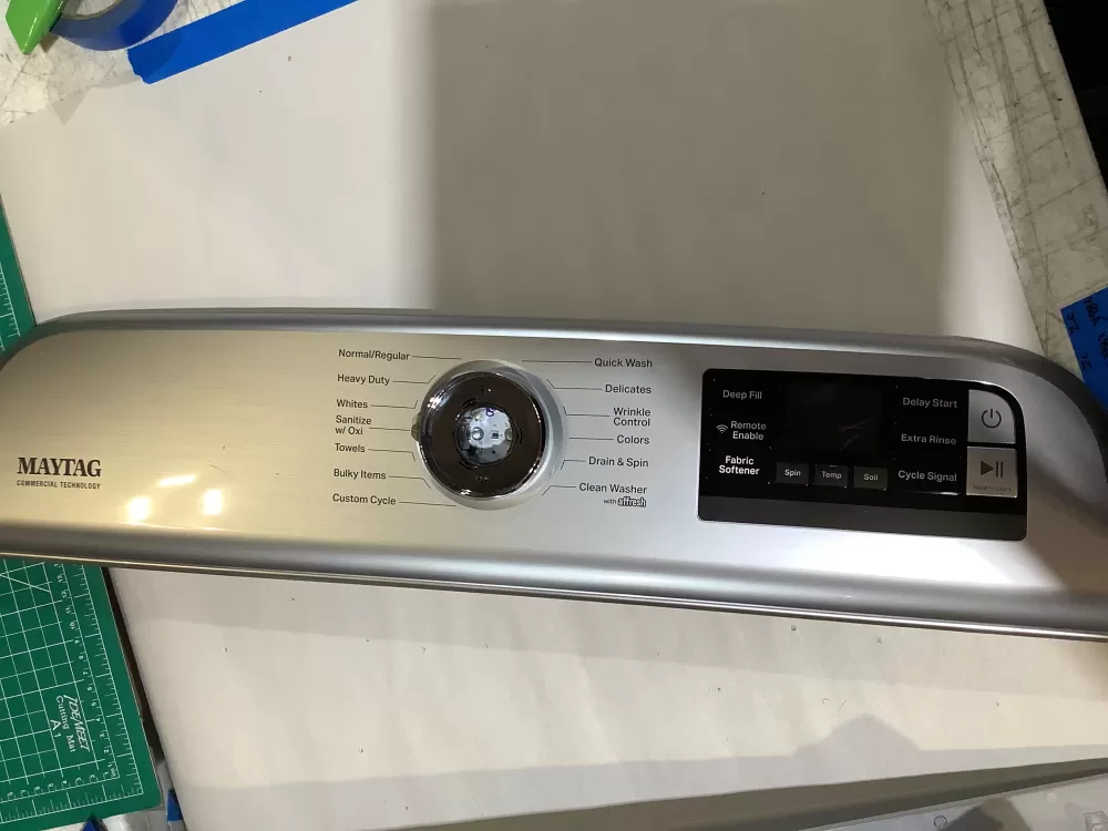 Maytag Washer Touchpad Control Panel User Interface W11130433 AZ229164 | ZCV982