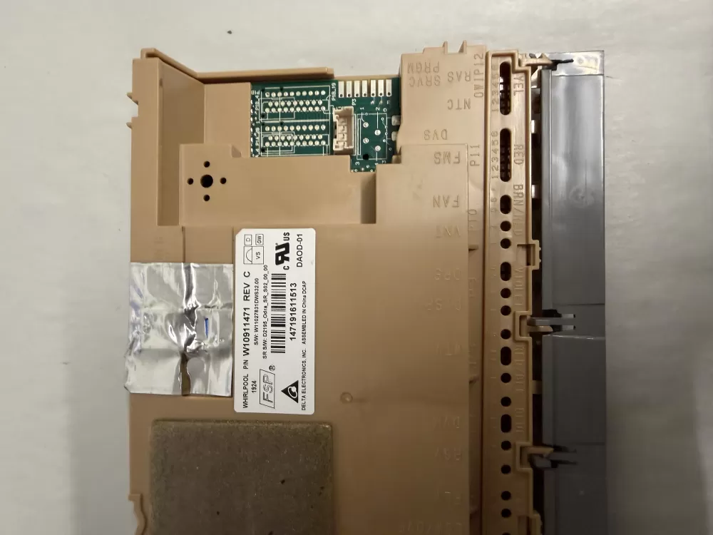 Whirlpool W10911471 W11120155 Dishwasher Control Board AZ217191 | KMV17