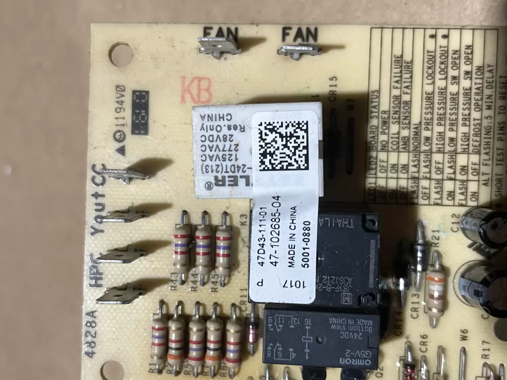 Rheem Goodman 5001-0880 Air Handler Control Board AZ72997 | Wm1319