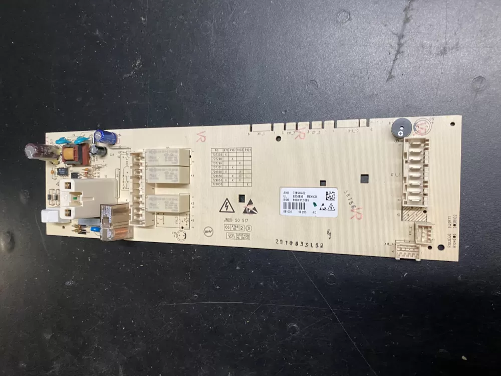 Bosch 9000312695  728546-02  9000 312 695 Dryer Control Board