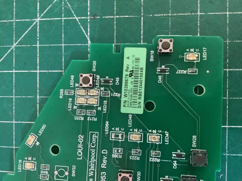 Whirlpool W10388679 W10388675 Dryer Control Board AZ197033 | NR2753