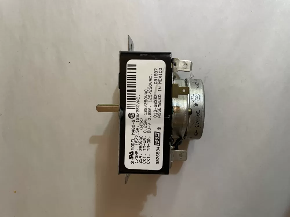 Whirlpool  Kenmore  Maytag  Estate  Amana  Inglis WP3976584  AP6009033  3976584  3406714  548383  PS11742175  013-96362 Dryer Timer