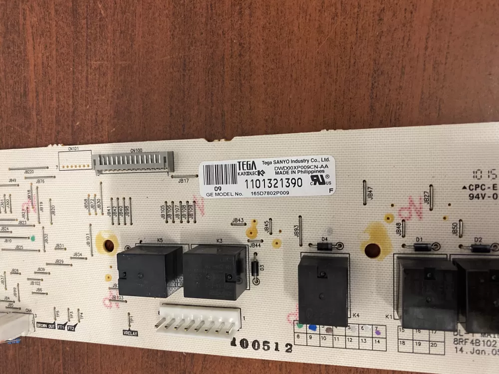 GE 165D7802P009 Dishwasher Control Board AZ48346 | BK1785