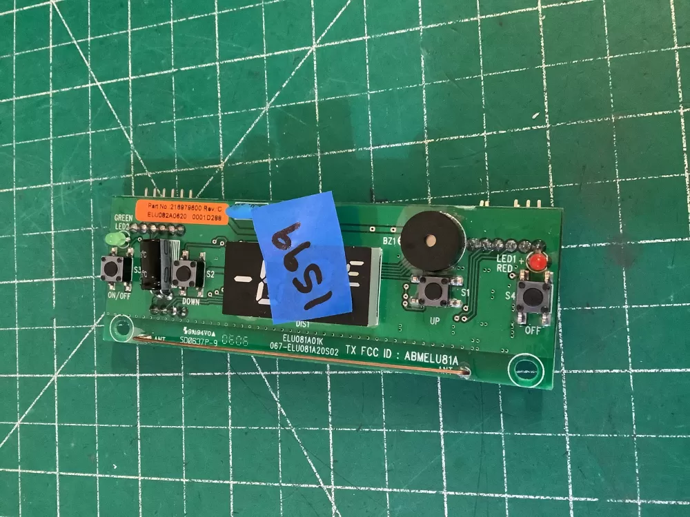 Kenmore 216979600 Freezer control board with overlay AZ208931 | NR1599