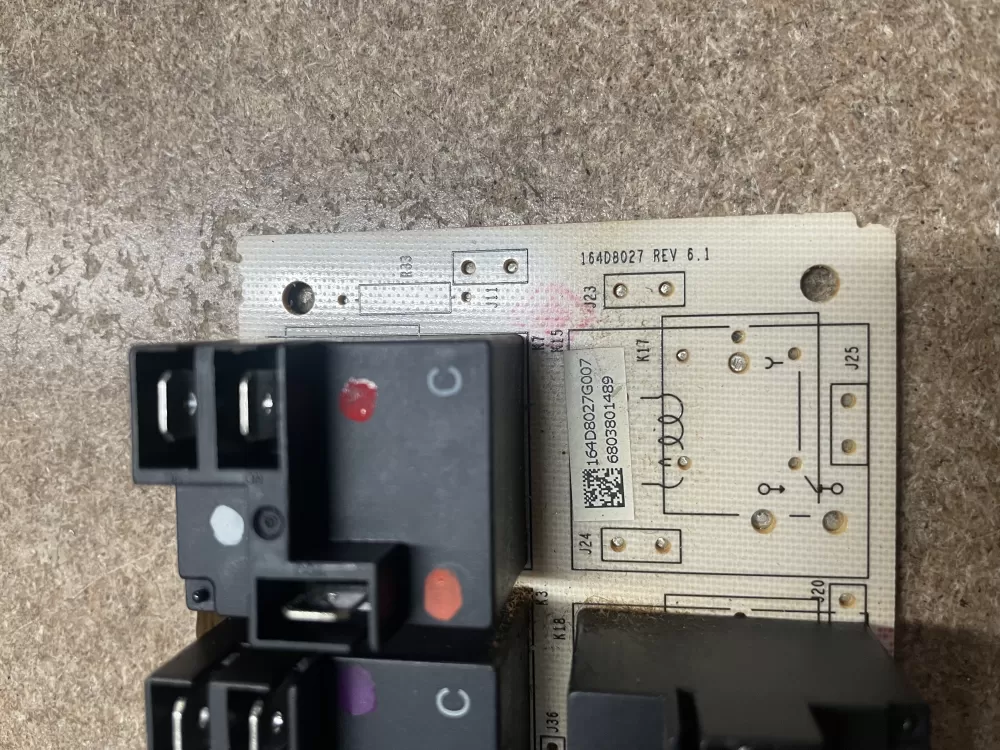 GE 164D8027G007 Wb27t11326 Range Control Board Relay AZ10729 | KM1587