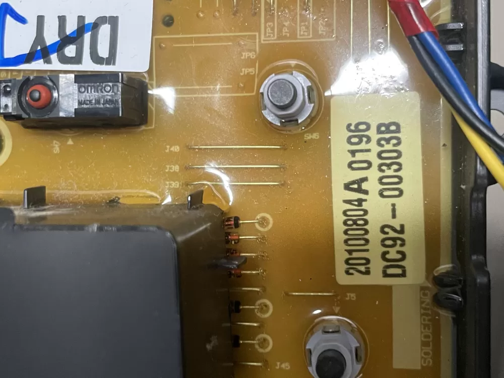 Samsung DC92 00303B DC41 00133A Dryer Control Board # AZ24443 | WMV344