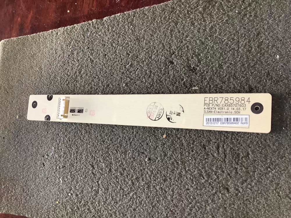 LG EBR78598402 CONTROL/DISPLAY BOARD PART #